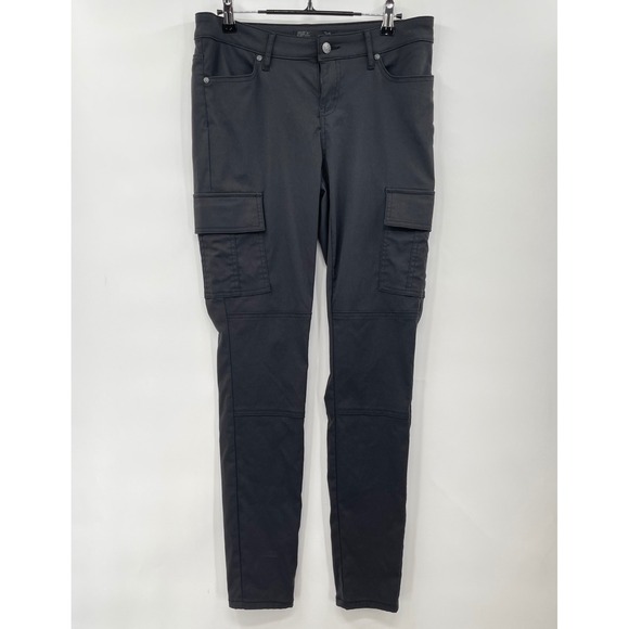 PrAna Cargo Pants Womens Size 6 Black Hiking Travel Utility Outdoor - Picture 1 of 12